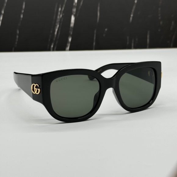 NEW GG1599SA 001 GUCCI BLACK GREY OVERSIZED WOMEN GUCCI SUNGLASSES - Picture 6 of 13